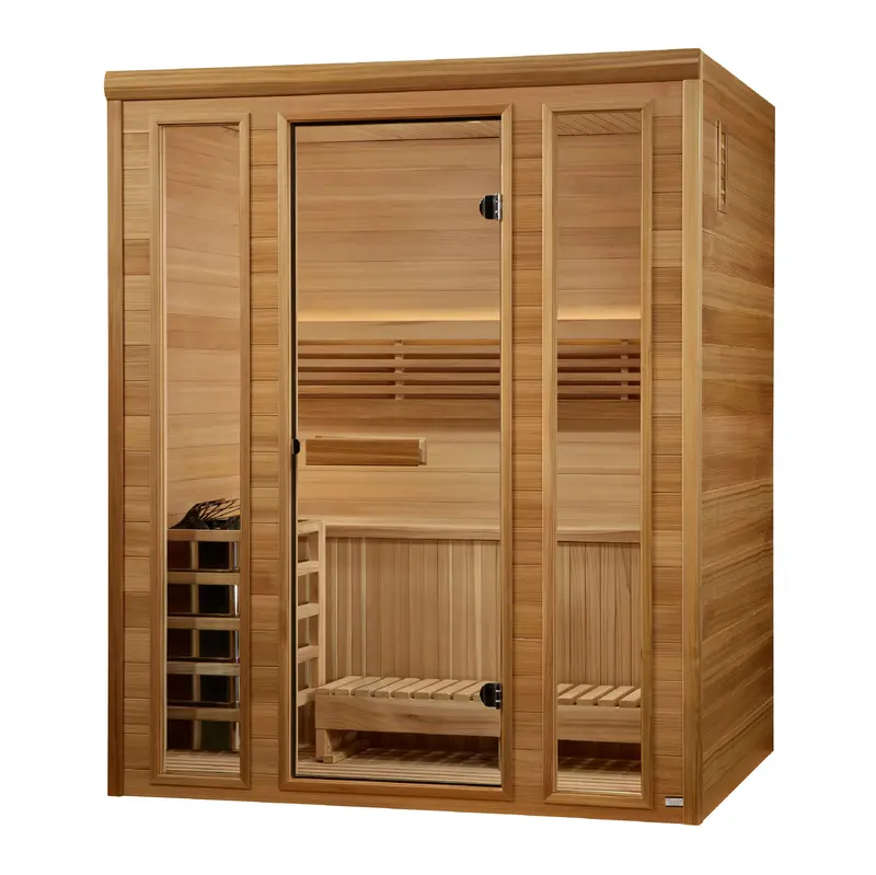 Golden Designs Andermatt 3-Person Steam Sauna – 2025 Traditional Model