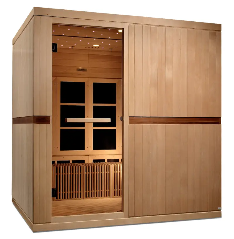 Golden Designs Catalonia Elite 8-Person Far-Infrared Sauna with Near-Zero EMF