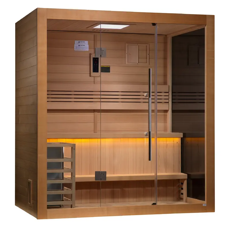 Golden Designs Forssa 3–4-Person Traditional Sauna – Versatile Capacity Model