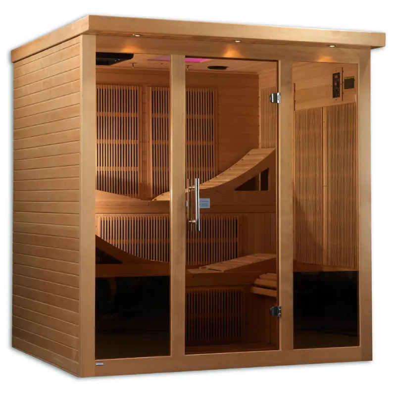 Golden Designs Monaco Far-Infrared Sauna – Low-EMF Design for Home Use