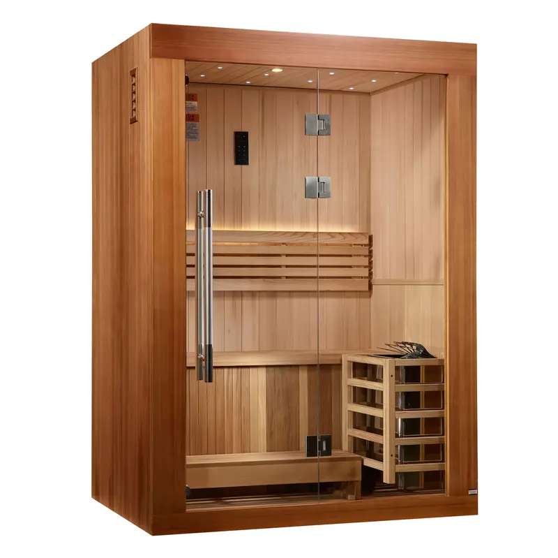 Golden Designs Sundsvall Edition 2-Person Traditional Sauna – Minimalist Design