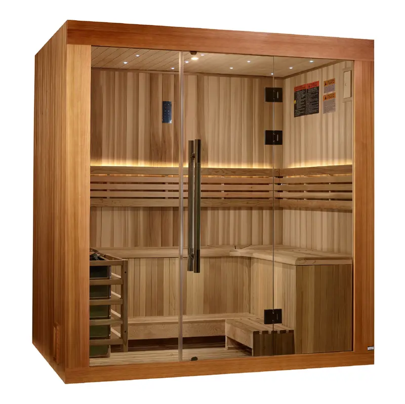 Golden Designs Updated Copenhagen 3-Person Traditional Sauna – 2025 Refinement