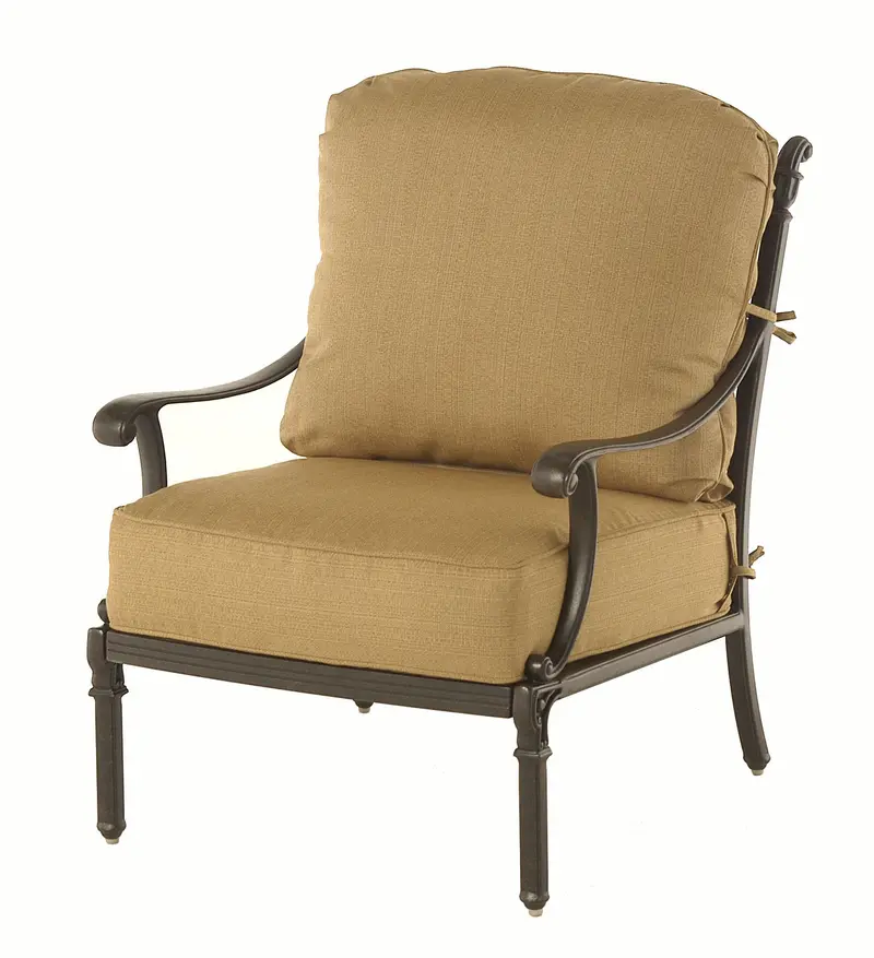 Grand Tuscany Club Chair with Cushion – Plush Armchair for Outdoor Living Spaces
