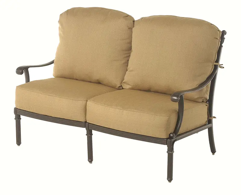 Grand Tuscany Cushioned Loveseat – Premium Patio Seating by Hanamint