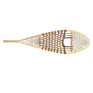 GV Huron-Inspired Traditional Snowshoes with Rawhide Weave