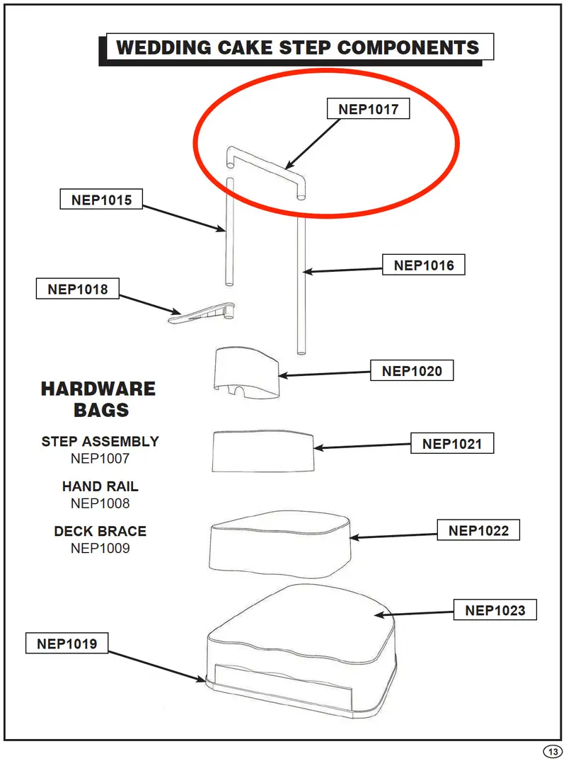 Handrail Replacement – NEP1017 (AC 62057)