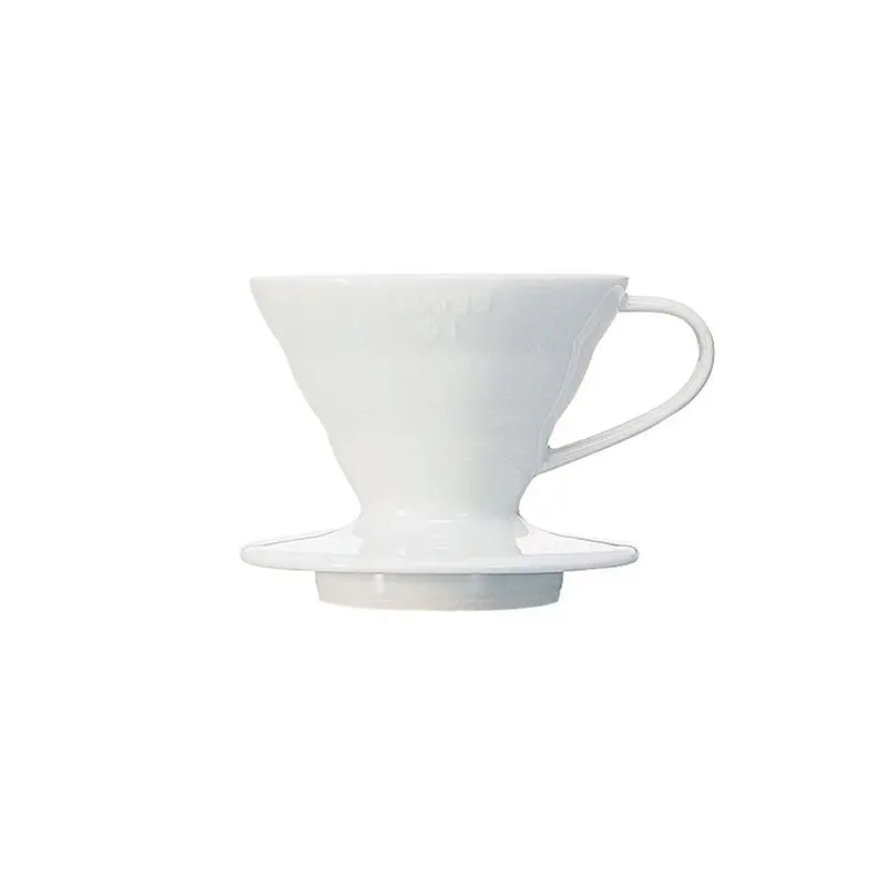 Hario V60 01 Ceramic Dripper – White Pour-Over Cone