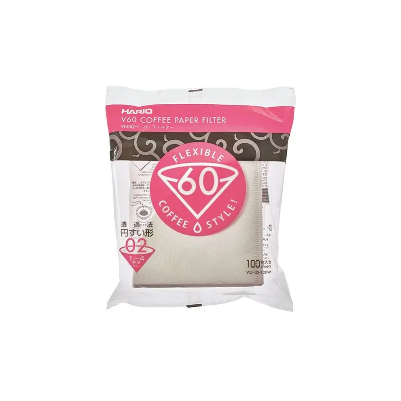 Hario V60 #02 Paper Coffee Filters (100-Pack)