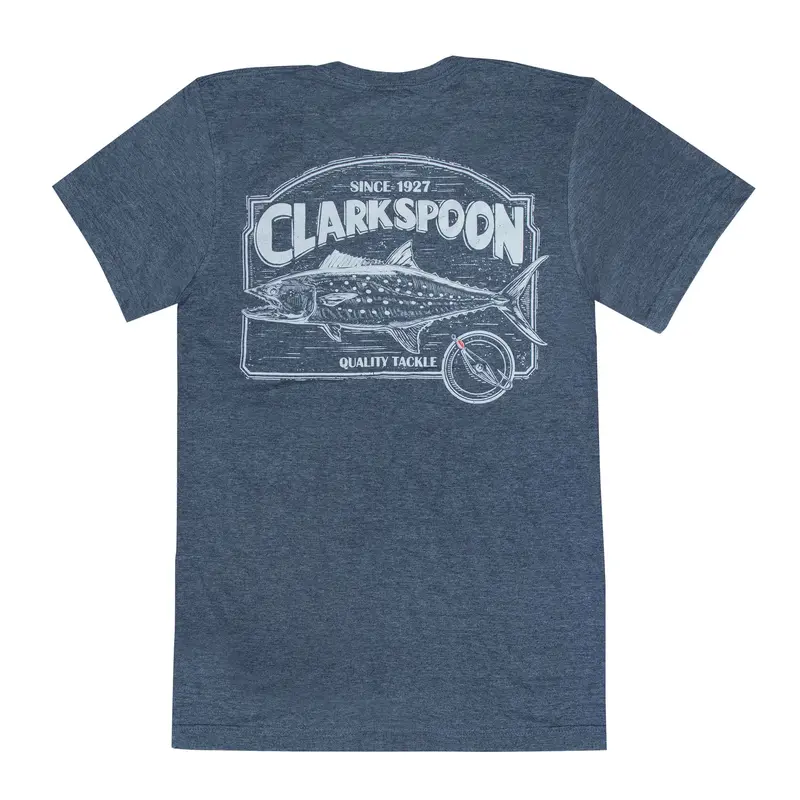 Heather Navy Spanish Mackerel Sign Short-Sleeve T-Shirt