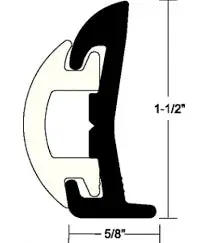 Heavy-Duty Rigid Vinyl Rub Rail (Standard Profile)