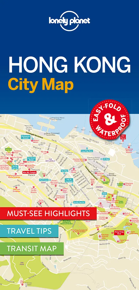 Hong Kong City Map – Lonely Planet