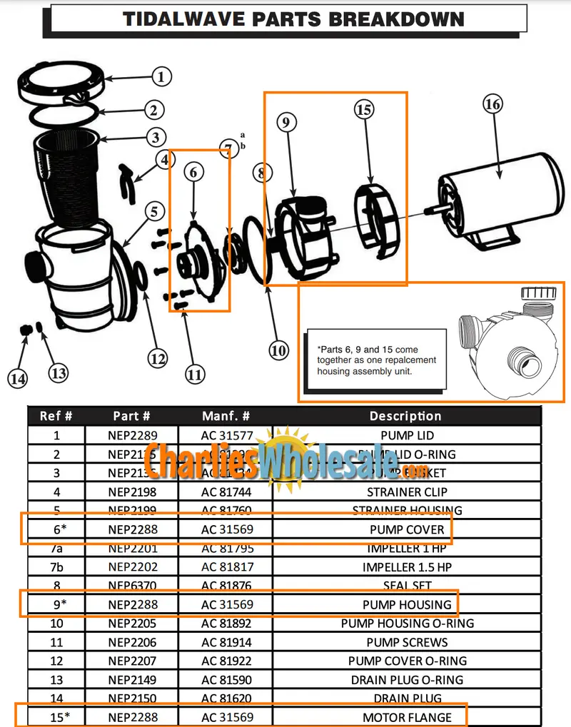 Housing Assembly Replacement – NEP2288 (Compatible with AC 31569 & AC 83291)