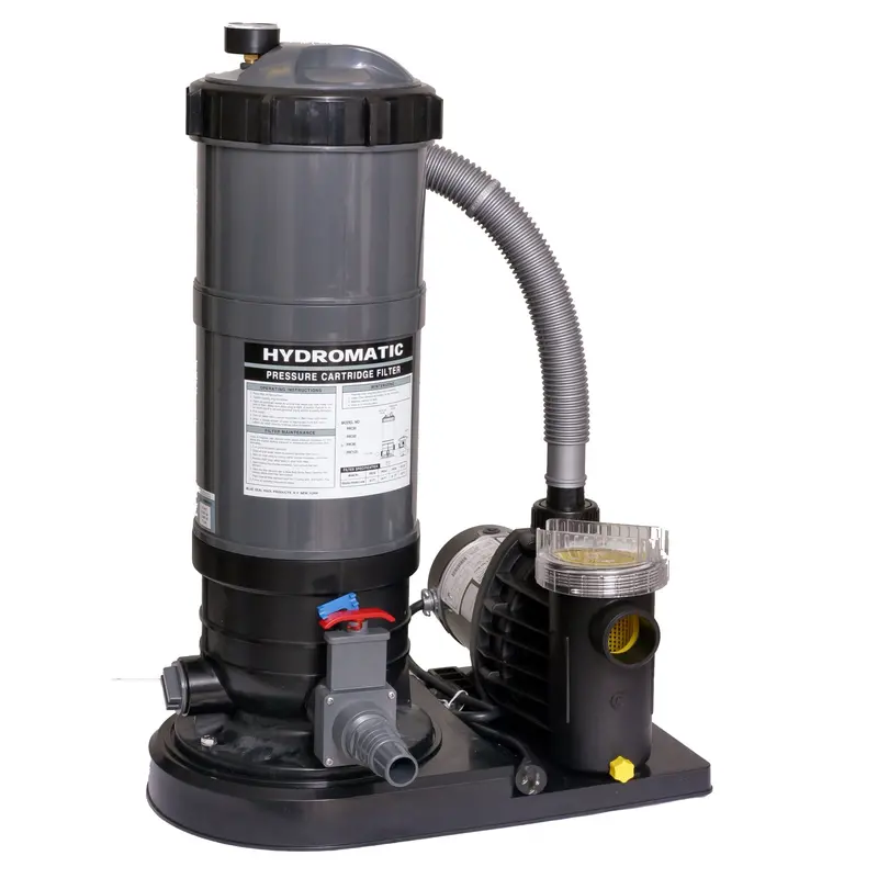 Hydro 90 Sq Ft Cartridge Filter System with 1 HP Pump – Designed for Above-Ground Pools