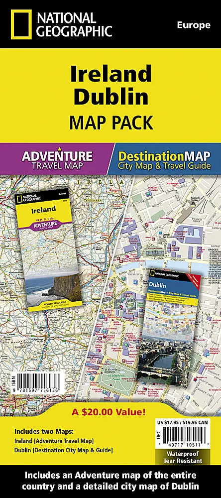 Ireland & Dublin Historic & Scenic Adventure Map