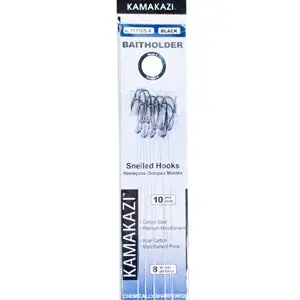 Kamakazi Baitholder Snell Hook Pack – Ready-to-Fish Rigged Hooks