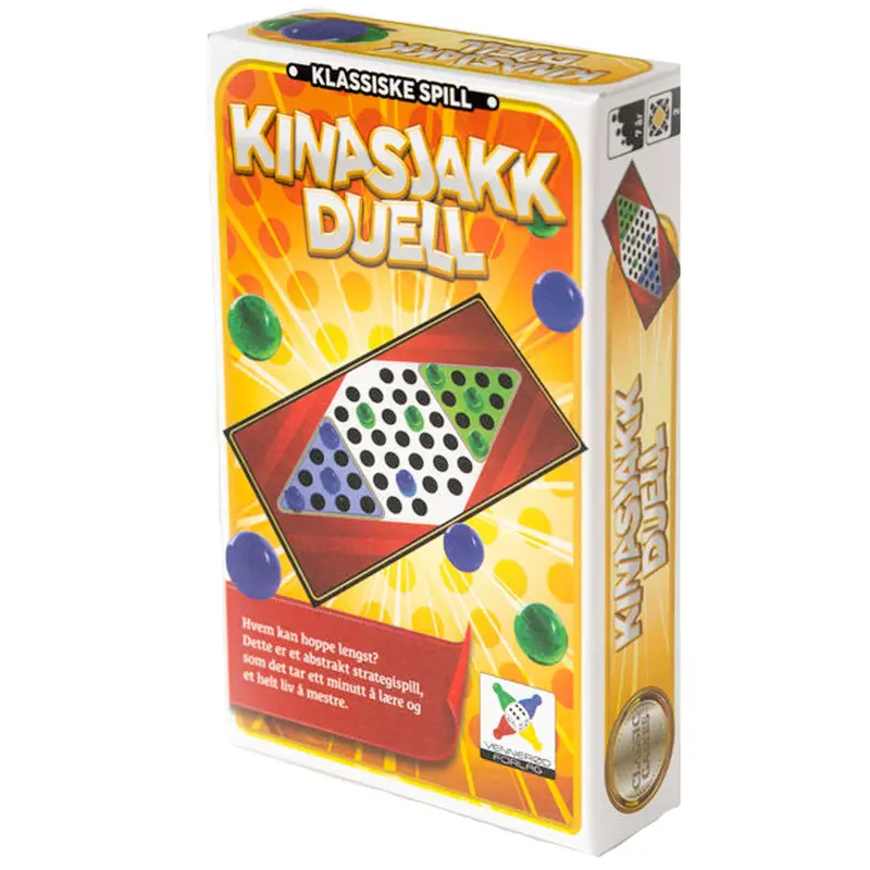 Kinasjakk Duell – Portable Chess and Checkers Game Set