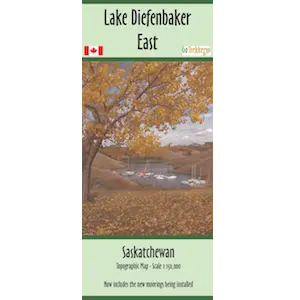 Lake Diefenbaker Recreation & Navigation Map