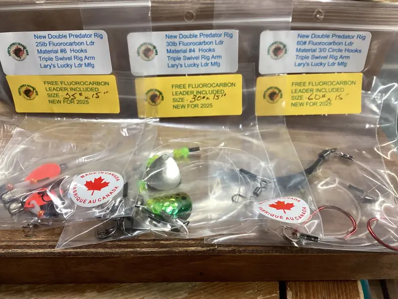 Lary’s Lucky Leaders Double Predator Fishing Rigs