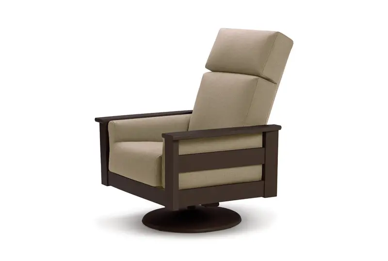 Leeward Premier Swivel Rocking Chair Featuring Marine-Grade Polymer Arms