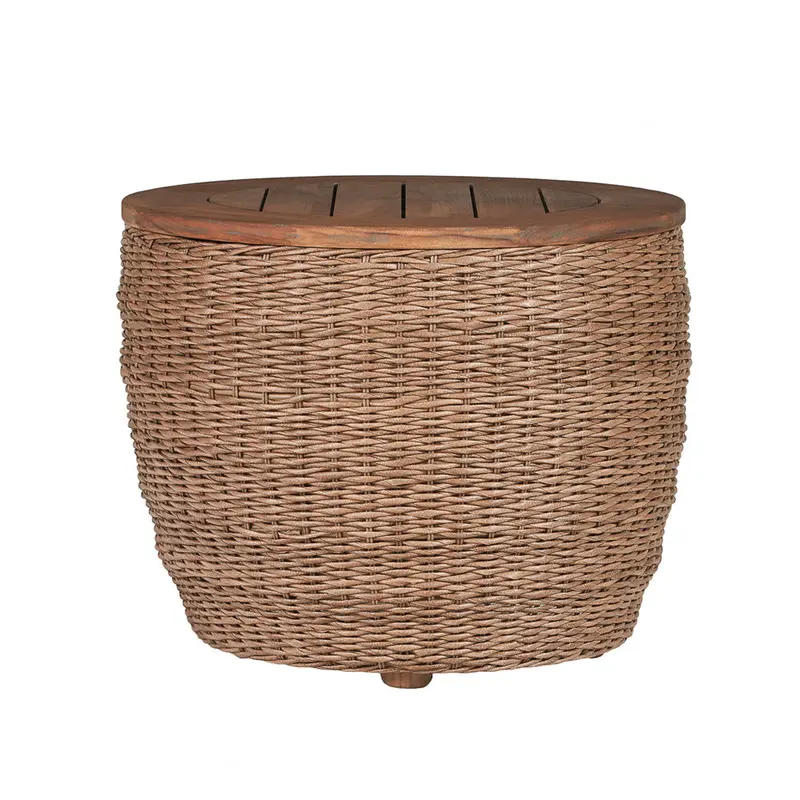 Lloyd Flanders Tobago 24-Inch Round Barrel End Table