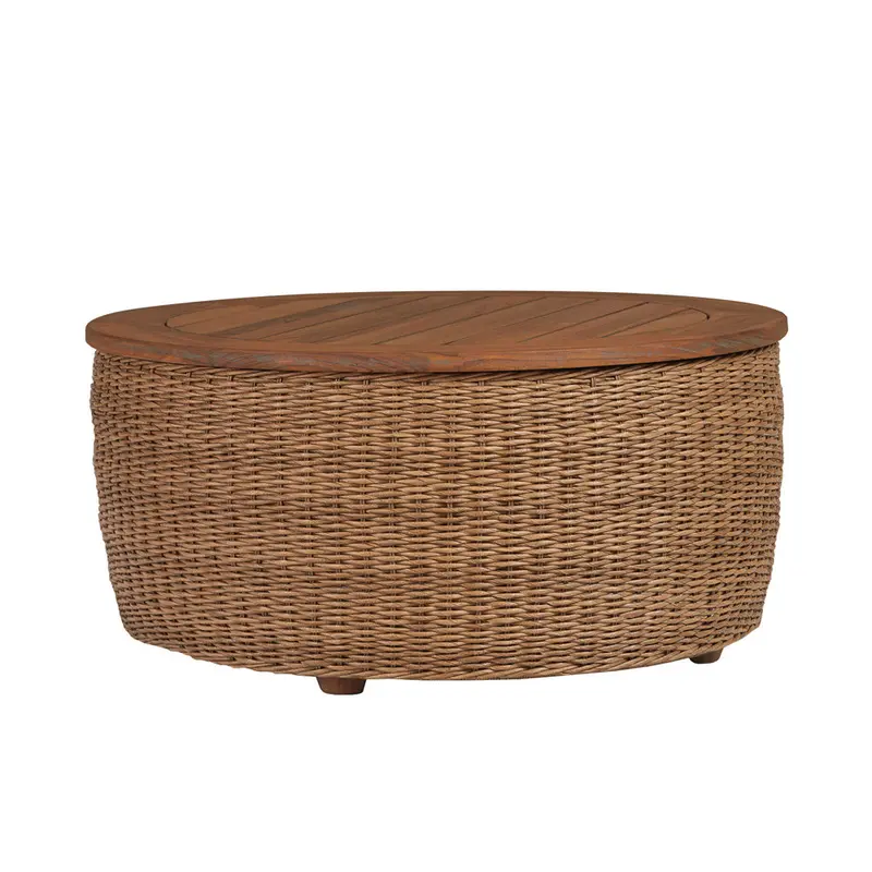 Lloyd Flanders Tobago 36-Inch Round Cocktail Table