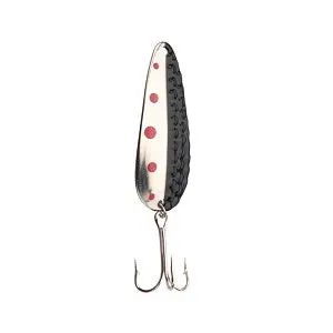 Lucky Strike 1.5-Inch Gem Spoon Lure – Nickel/Black Finish