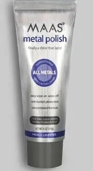 MAAS Metal Polishing Cream – Gentle Restorative Formula, 4 oz