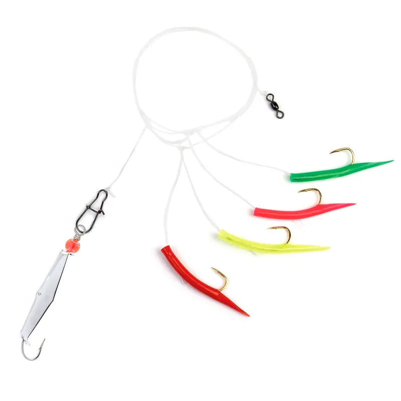 Mackerel Tree Rig Fitted with Chrome-Plated Size 0 Clarkspoon