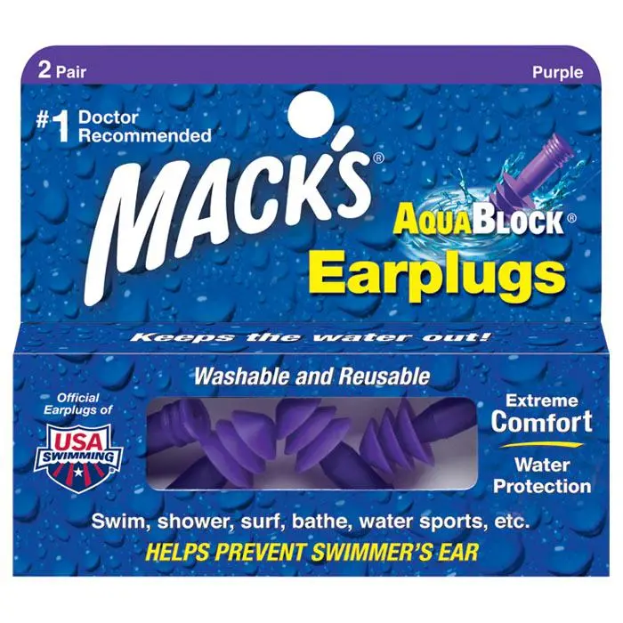 MACK’S AquaBlock Reusable Silicone Earplugs