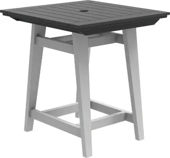 MAD 33″ x 33″ Balcony Table – Space-Efficient Square Balcony Dining Table by Seaside Casual