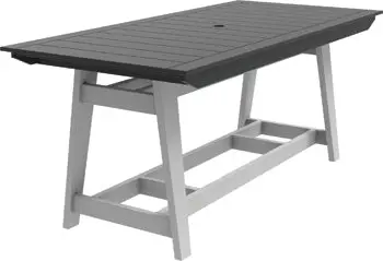 MAD 40″ x 85″ Balcony Table – Slim Outdoor Dining Table for Small Spaces by Seaside Casual