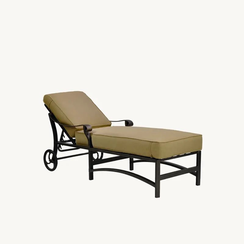 Madrid Adjustable Chaise Lounge with Cushions | Castelle Outdoor Comfort