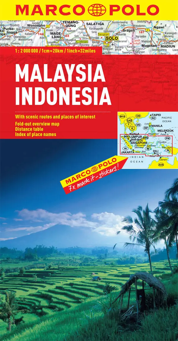 Malaysia and Indonesia Travel Map