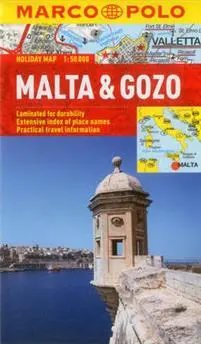 Malta and Gozo Travel Map