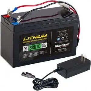 MarCum Brute LiFePO4 12V 10Ah Rechargeable Battery with Charger