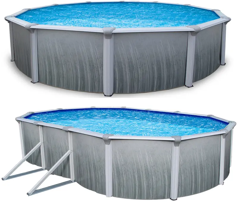 Martinique Above-Ground Pool Kit Featuring 52″ Steel Walls + Starter Bundle