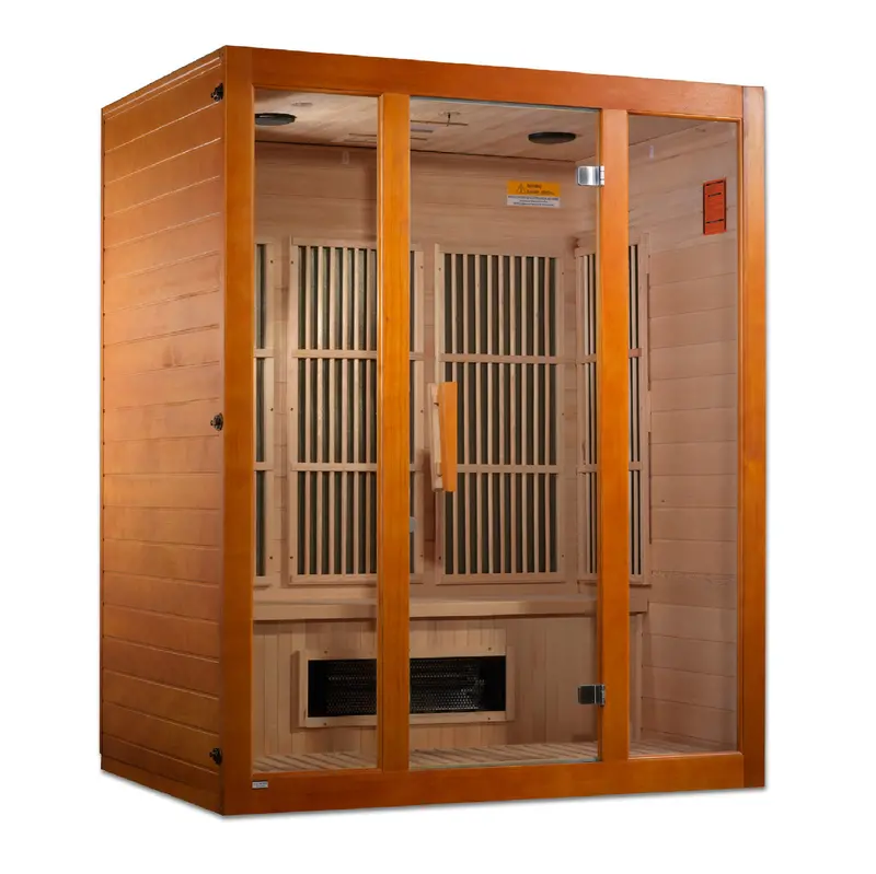 Maxxus Alpine Dual-Tech 3-Person Far-IR Sauna with Low Electromagnetic Field Design
