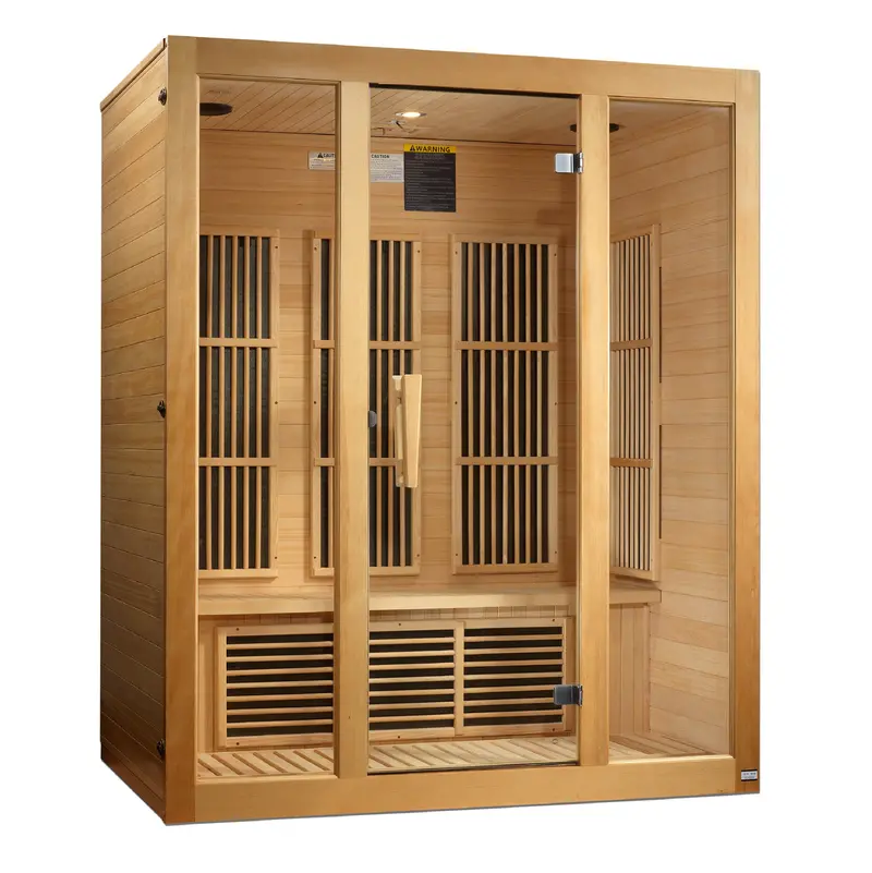Maxxus Bellevue 3-Person Near-Zero EMF Far-IR Sauna with Refined Aesthetics