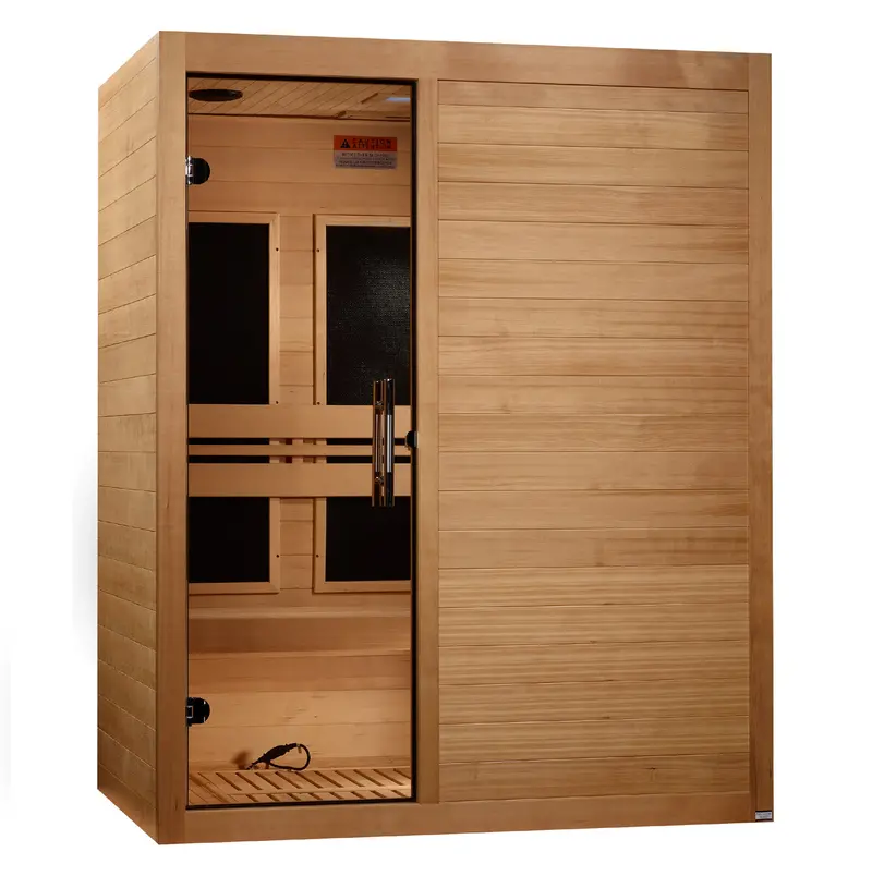 Maxxus S-Line 3-Person Low-EMF Far-IR Sauna with Streamlined Modern Design