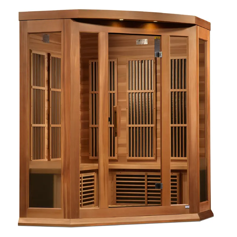 Maxxus Trinity 3-Person Low-EMF Far-Infrared Sauna for Home Wellness
