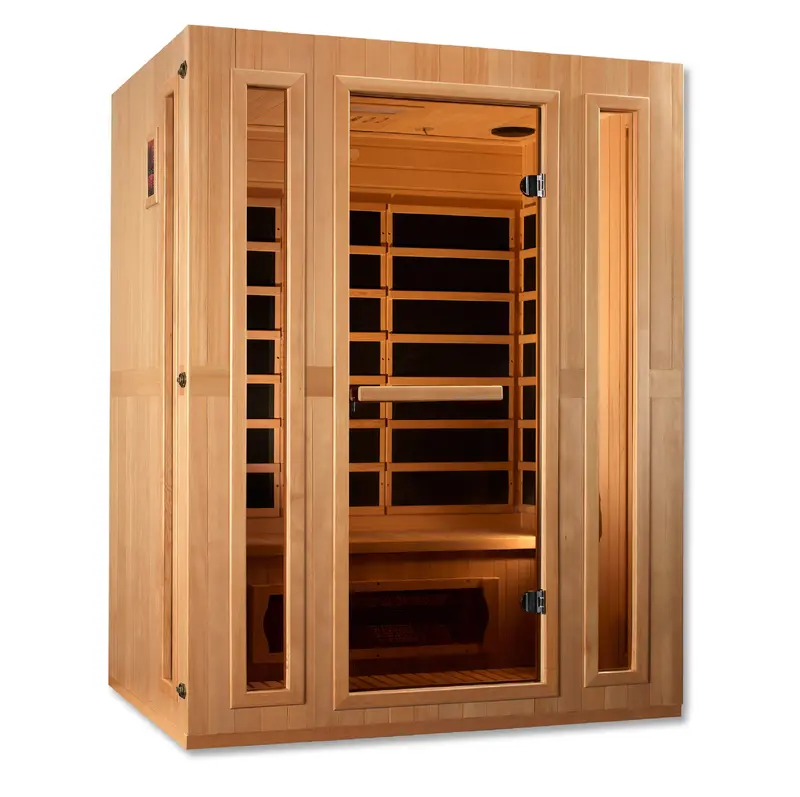 Maxxus Trinity Dual-Tech 3-Person Far-IR Sauna with Low EMF and Hybrid Heating