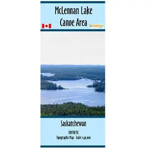 McLennan Lake Canoe Route Navigation Map