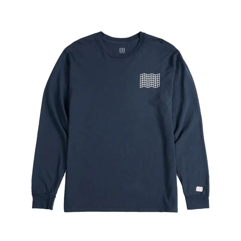 Men’s Grid Map Long-Sleeve Performance Tee
