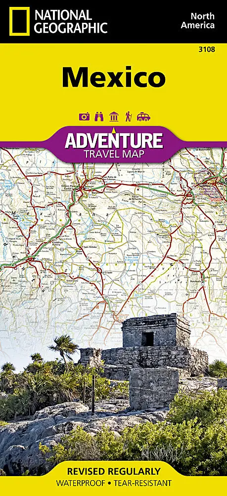 Mexico Multi-Region Adventure Travel Map