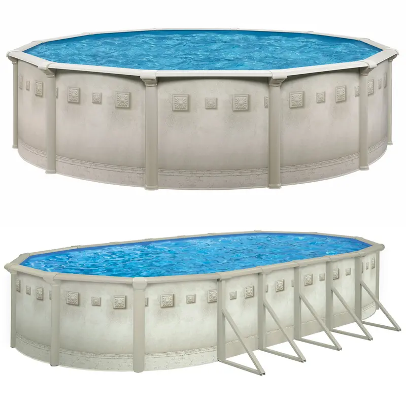 Millennium 52-Inch Steel Above-Ground Pool Kit with Starter Accessories