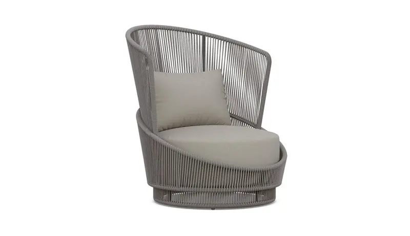 Mocha Palma Swivel Club Chair – Azurro Living
