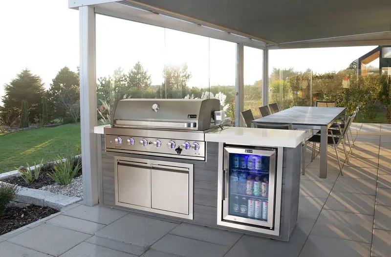 Mont Alpi MA805-AW 6-Burner Artwood Outdoor Island in Stainless Steel