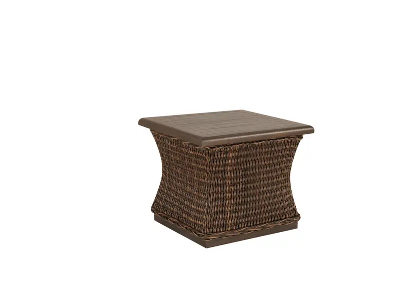 Monticello Woven End Table – Patio Renaissance Outdoor Side Table