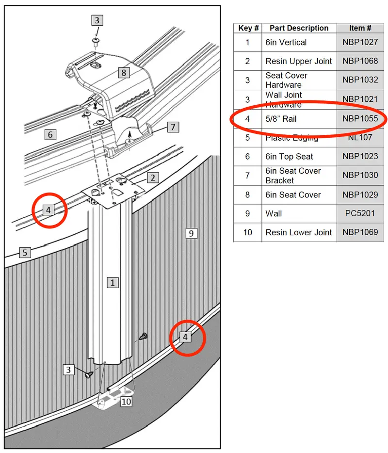 NBP1055 5/8-Inch Structural Rail – Modular Equipment Component