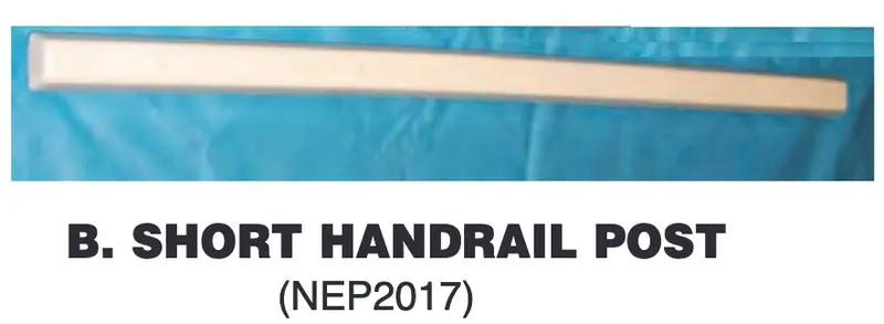 NEP2017 Short-Height Handrail Post (AC SHORTPOS)
